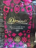 Mängden socker i Smooth dark with raspberries 70% cocoa