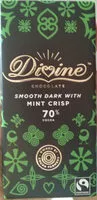 Mängden socker i Divine chocolate smooth dark eith mint crisp