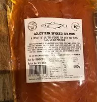 Mängden socker i Goldstein smoked salmon