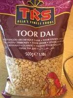 Mängden socker i Toor Dal (pois d'angole)