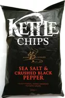 Mängden socker i Sea salt with crushed black pepper