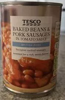 Mängden socker i Baked Beans and Pork Sausages