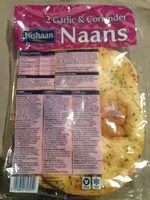 Mängden socker i 2 Naans Ail Et Coriandre