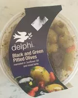 Mängden socker i Black and green pitted olives