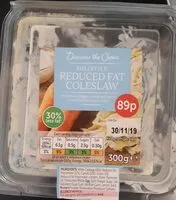 Mängden socker i Deli style reduced fat coleslaw