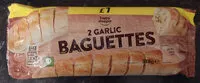 Mängden socker i 2 Garlic Baguettes