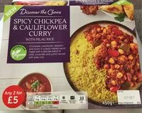 Mängden socker i Spicy chickpea et cauliflower curry