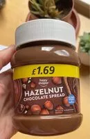 Mängden socker i Hazelnut chocolate spread