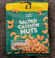 Mängden socker i Salted cashew nuts