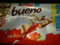 Mängden socker i Kinder bueno white