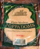 Mängden socker i poppadoms