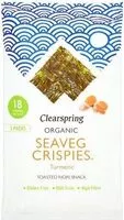 Mängden socker i Organic Seaveg Crispies Turmeric Toasted Nori Snack 3 x