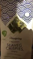 Mängden socker i Organic Seaveg Crispies Original Toasted Nori Snack 3 x