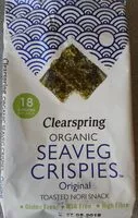 Mängden socker i Clearspring organic seaveg crispies