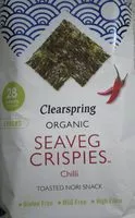 Mängden socker i Seaveg crispies chilli toasted nori snack