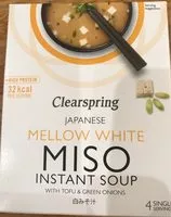 Mängden socker i Japanese Mellow White Miso Instant Soup 4 x (40g)