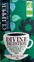 Mängden socker i Divine digestion infusion deux menthes & fenouil bio