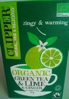 Mängden socker i Organic green tea, lime, ginger