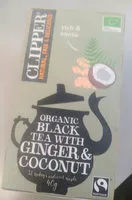 Mängden socker i Organic black tea with ginger&coconut