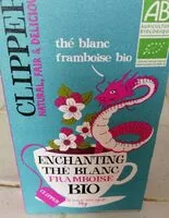 Mängden socker i Clipper Thé blanc framboise Bio x 20 sachets