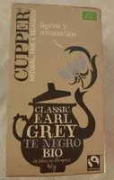 Mängden socker i Classic Earl Grey Té negro bio