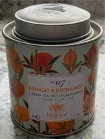 Mängden socker i Mango & Bergamot Green Tea with Flavoring