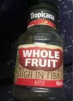 Mängden socker i Whole fruit apple