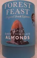 Mängden socker i Salted dark chocolate almonds