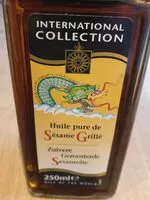 Mängden socker i Huile pure de sésame grillé