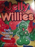 Mängden socker i Jelly Willies Penis Gums