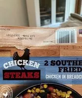 Mängden socker i Southern fried chicken steaks