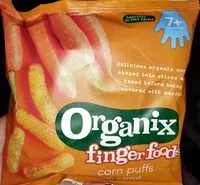Mängden socker i Finger foods - corn puffs with carrot