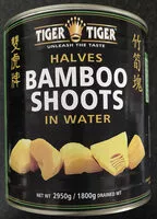 Mängden socker i Halves bamboo shoots in water