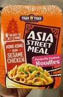 Mängden socker i Asia street meal