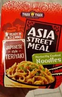 Mängden socker i Asia street meal