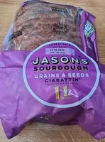 Mängden socker i Jason's sourdough grains and seeds