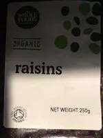 Mängden socker i Raisins