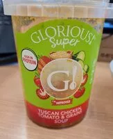 Mängden socker i Tuscan chicken tomato & grains soup