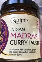 Mängden socker i Indian madras curry paste