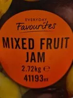 Mängden socker i Mixed fruit jam