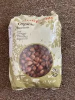 Mängden socker i organic hazelnuts