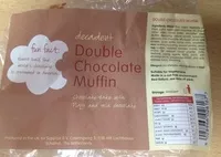 Mängden socker i Double chocolate muffin