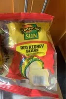 Mängden socker i Tropical sun red kidney beans