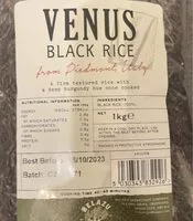 Mängden socker i Venus Black Rice rice