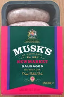 Mängden socker i Newmarket sausages