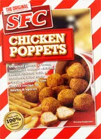 Mängden socker i Chicken Poppets