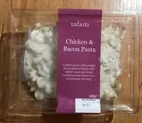 Mängden socker i Testovinový salát se slaninou a kuřetem