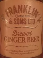 Mängden socker i Franklin & son Brewed ginger beer