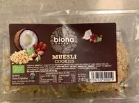 Mängden socker i Muesli cookies