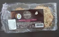 Mängden socker i raisin coconut cookies